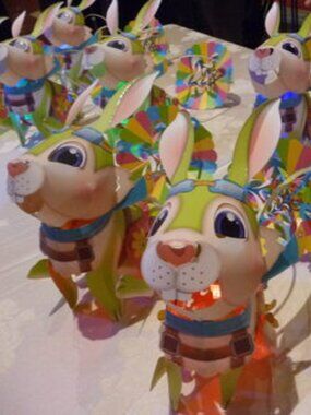 Chinese Zodiac LED Paper Lantern Kit, Rabbit